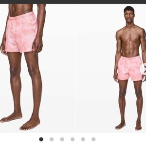 Lululemon Channel Cross Swim Short 5" Red and Orange Swim Trunks Quick-Drying